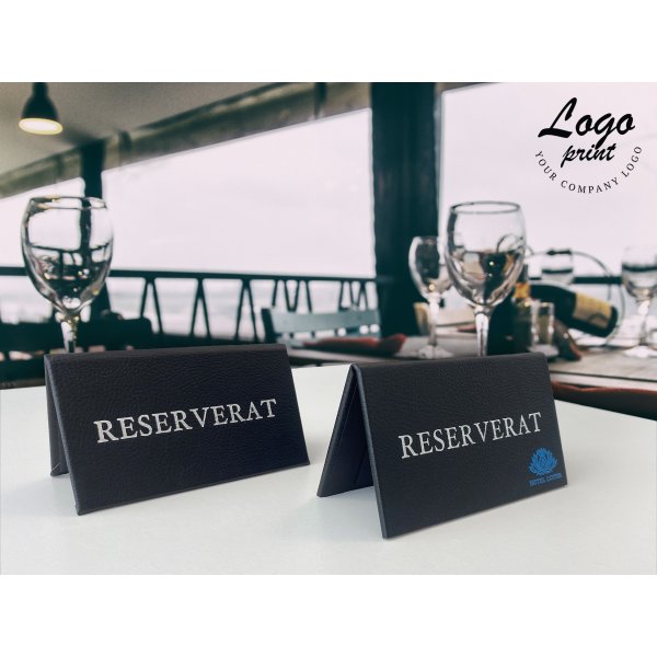 Bordsskylt | Reserverat | Svart