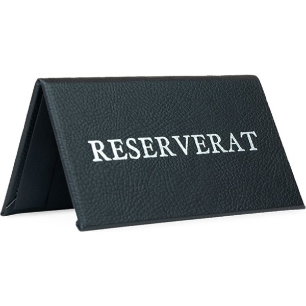 Bordsskylt | Reserverat | Svart