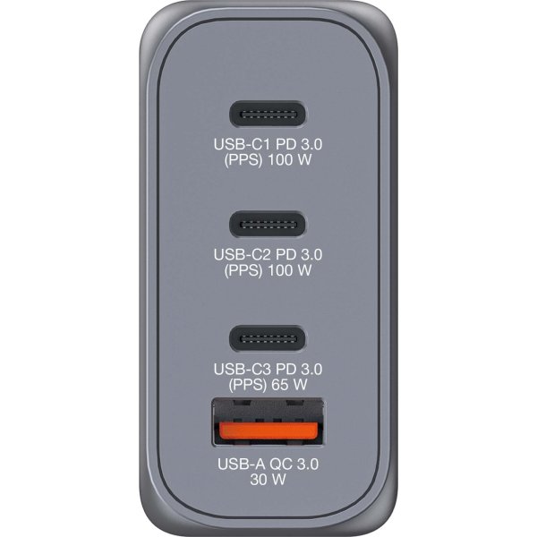 Verbatim GNC-100 GaN USB-A/USB-C-laddare | 100 W