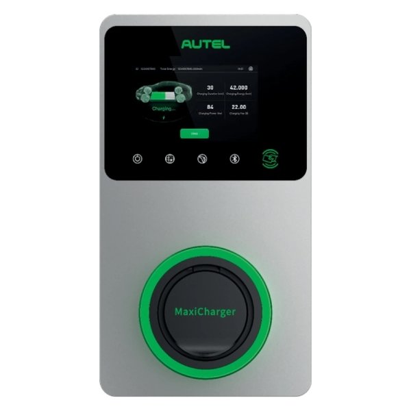 Autel Maxicharger 22kW LCD laddbox, s., 3F/32, 4G