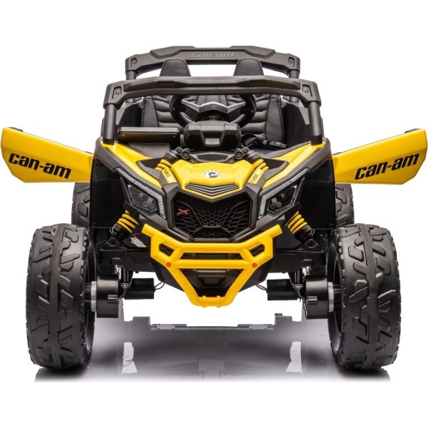 Elbil Can-Am Marverick UTV för barn, 4x200W, gul