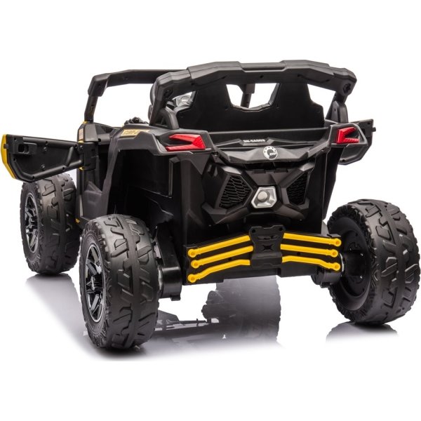 Elbil Can-Am Marverick UTV för barn, 4x200W, gul