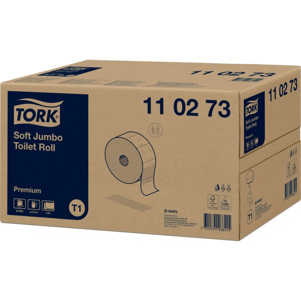 Tork T1 Premium Jumbo toalettpapper, 2-lager