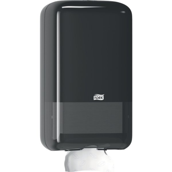 Tork T3 Dispenser toalettpapper i ark, svart
