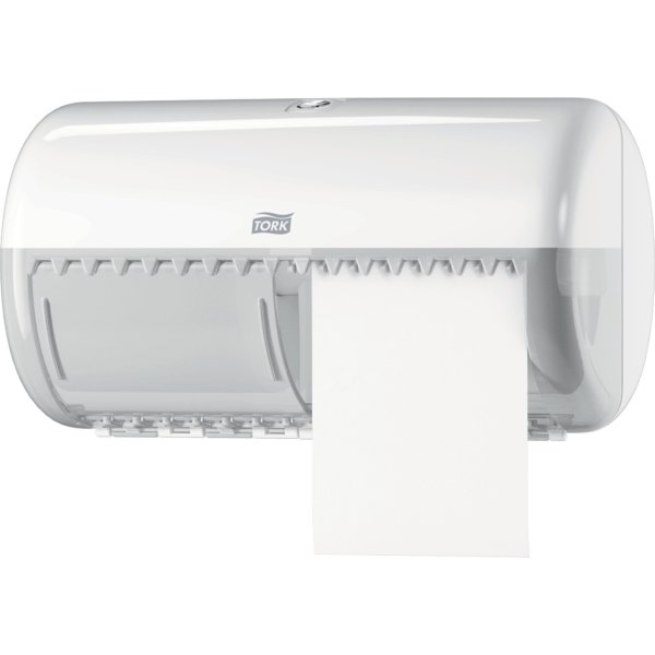 Tork T4 Twin dispenser för toalettpapper, vit