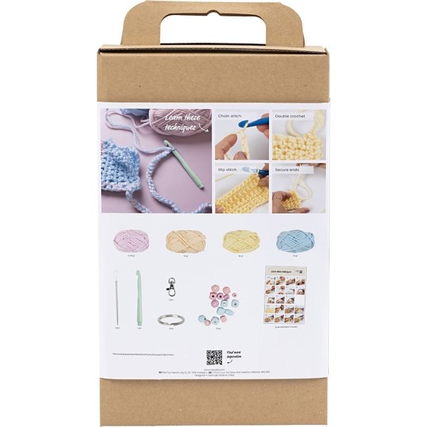 DIY Kit virkning, startpaket, väskor