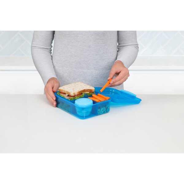 Sistema Bento Lunch matlåda, 1,65L, blå