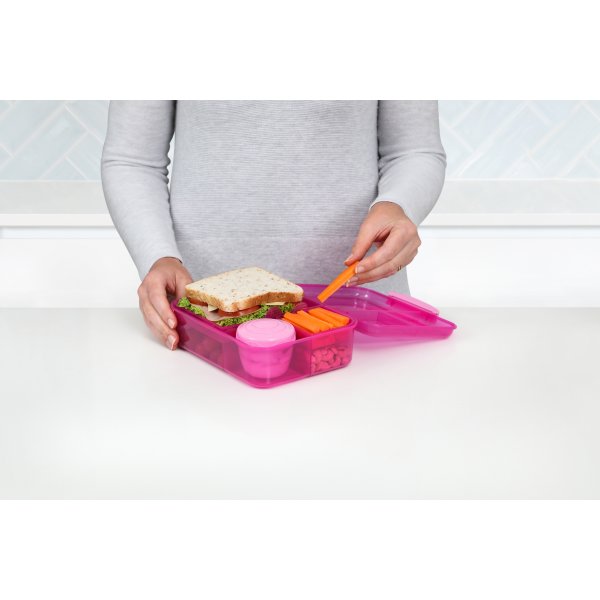 Sistema Bento Lunch matlåda, 1,65L, rosa
