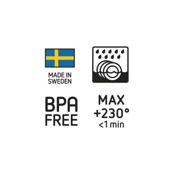 GastroMax Sked, svart, plast, 29 cm