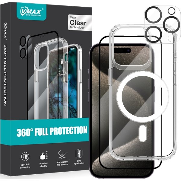 VMax 3-i-1-skydd för iPhone 15 Pro Max