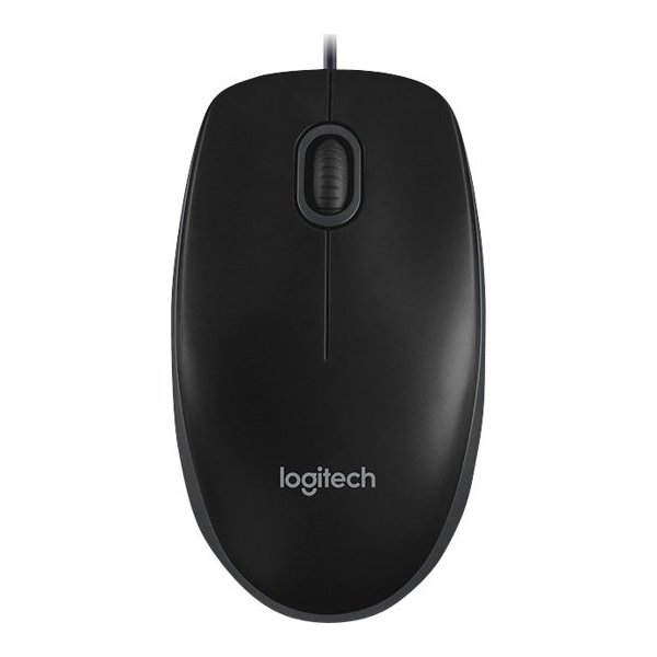 Logitech B100 Business optisk mus, svart