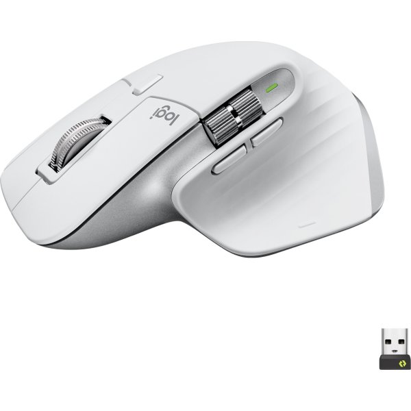 Logitech MX Master 3S trådlös mus, ljusgrå