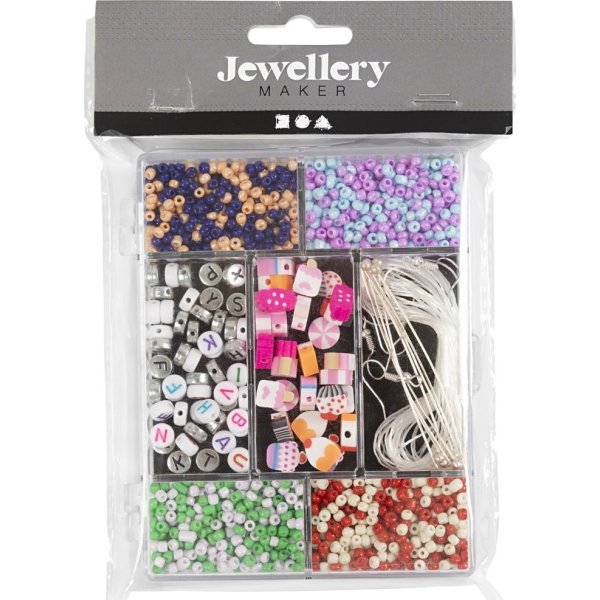 DIY Kit smycken, godisblandning, pastellfärger