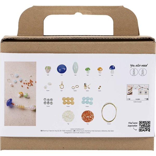 Mini DIY Kit smycken, chunky halsband, färgglatt