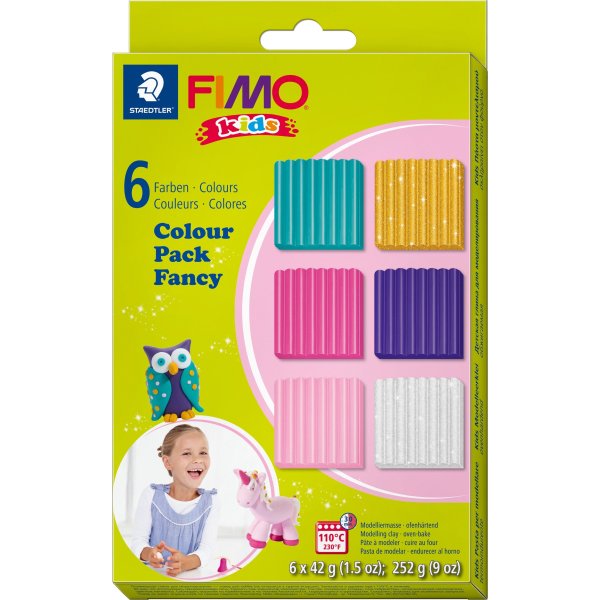 Lera Fimo Kids Colour Pack 6x 42 g Komplementfärge