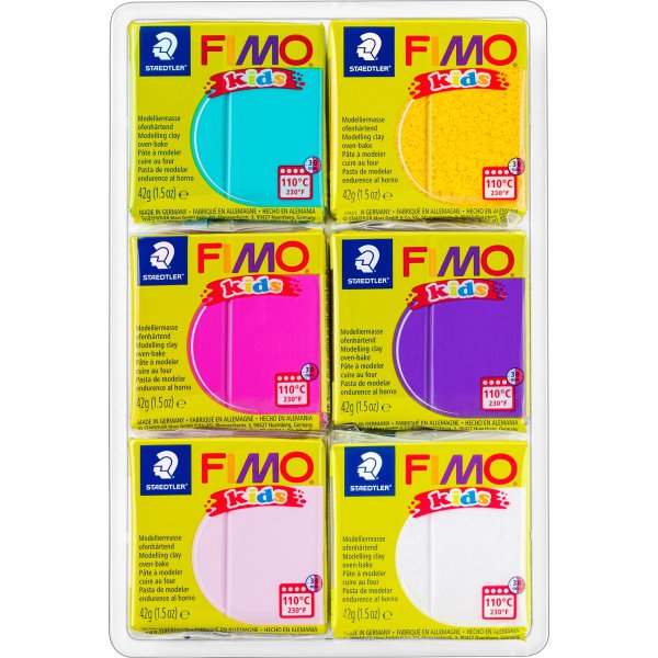 Lera Fimo Kids Colour Pack 6x 42 g Komplementfärge