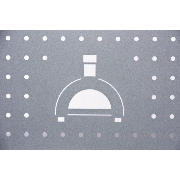 Alfa Moderno pizzabord, 2 pizzor, svart