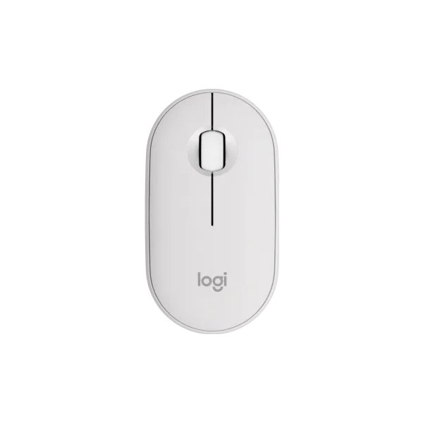 Logitech Pebble Mouse 2 M350S trådlös mus, vit