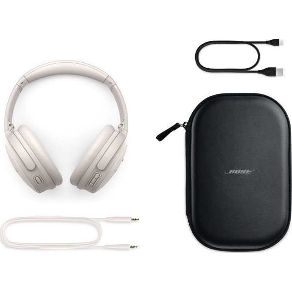 Bose QuietComfort 45 trådlösa hörlurar, vit