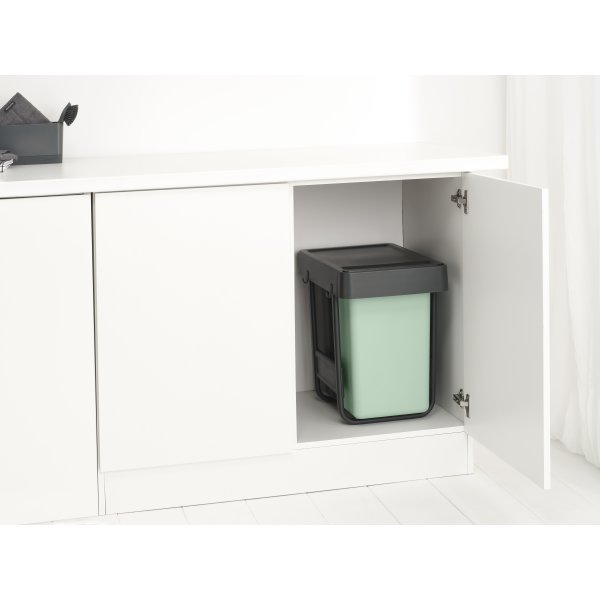 Brabantia Sort&Go, Built-in, 2x15 L, grå/grön