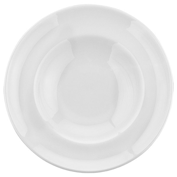 Gourmet Djup tallrik med kant, Vit, 27 cm