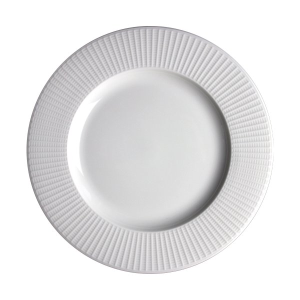 Willow lunchtallrik, vit, 23 cm.
