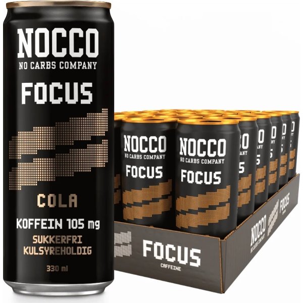 Nocco Focus Energidryck, Cola, 33 cl