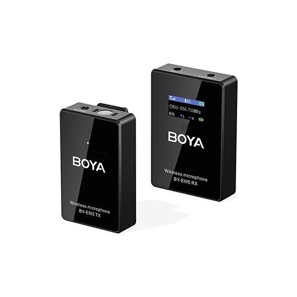 BOYA BY-EM5-K1 Trådlöst UHF-mikrofonsystem
