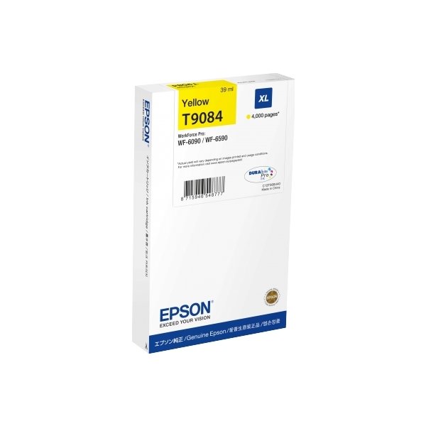 Epson T9084 XL bläckpatron, gul