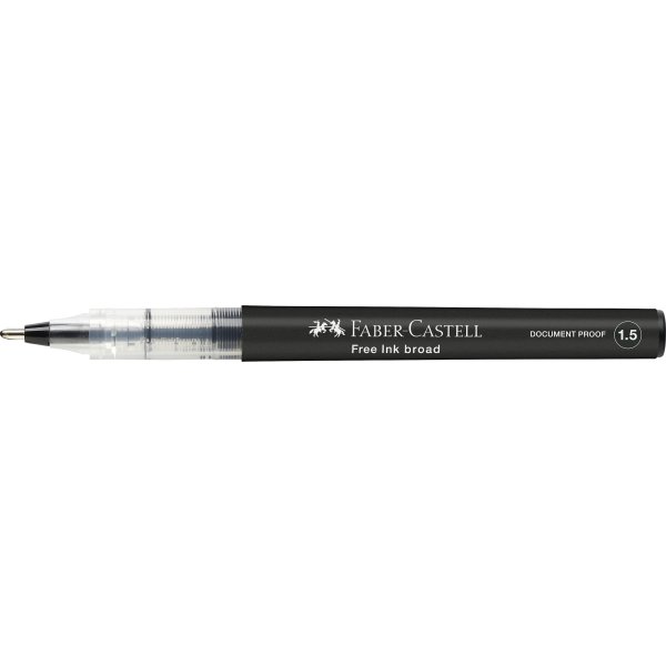 Faber-Castell Free Ink Rollerballpenna, B, Svart