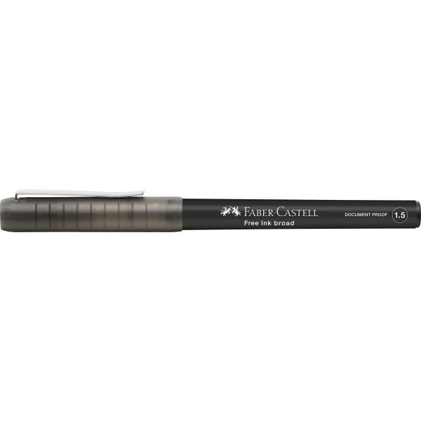 Faber-Castell Free Ink Rollerballpenna, B, Svart