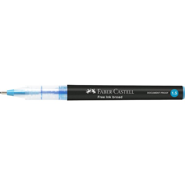 Faber-Castell Free Ink Rollerballpenna, B, ljusblå