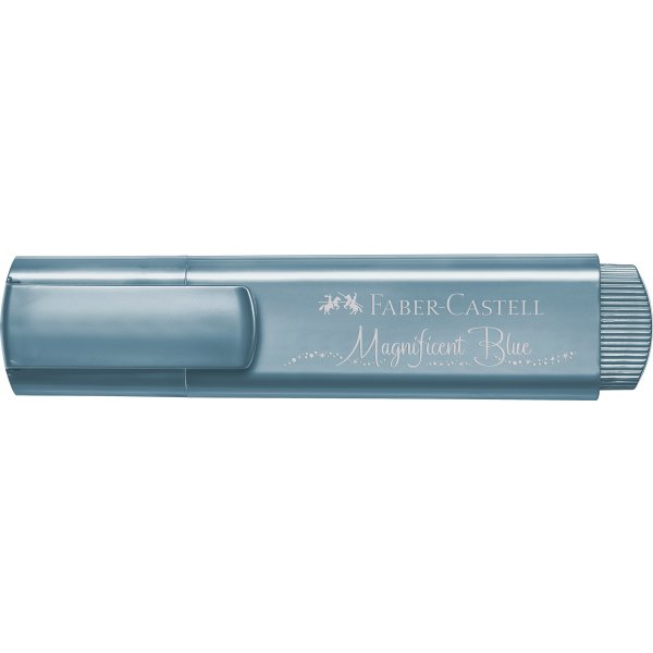 Faber-Castell överstrykningspenna, Metallic, Blå