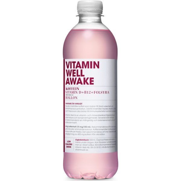 Vitamin Well Awake, Hallon, 0,5 L