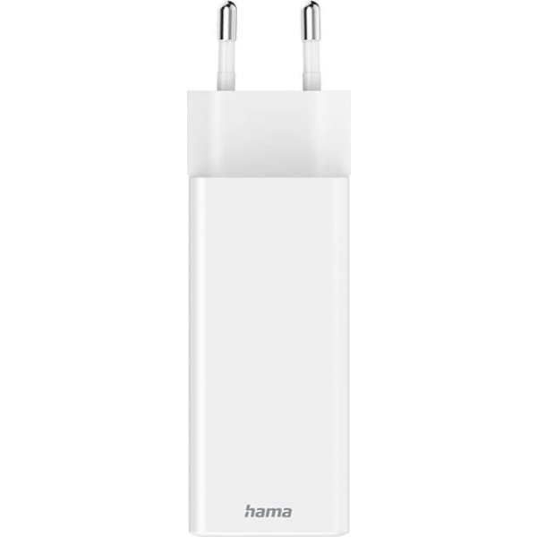 HAMA 2x USB-C, 1x USB-A laddare, vit