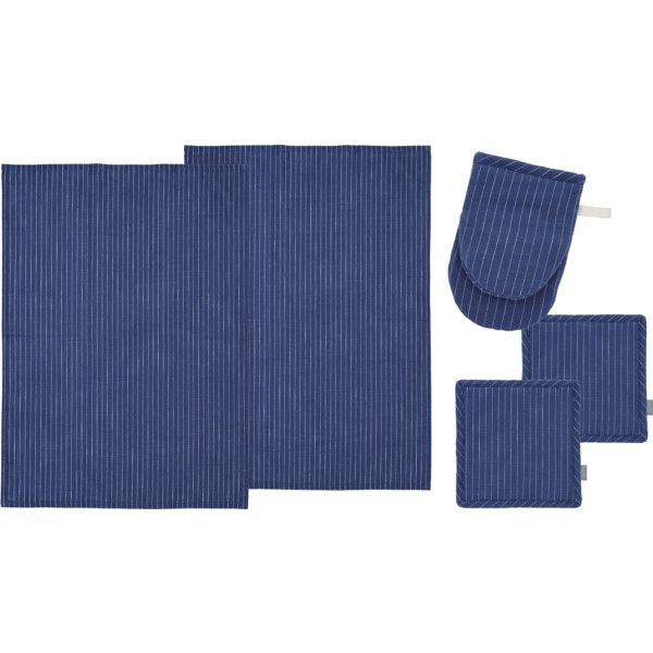 Södahl Line textilset, 5 delar, blå