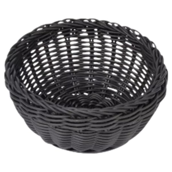 APS Brödkorg, PP, svart, Ø16cm