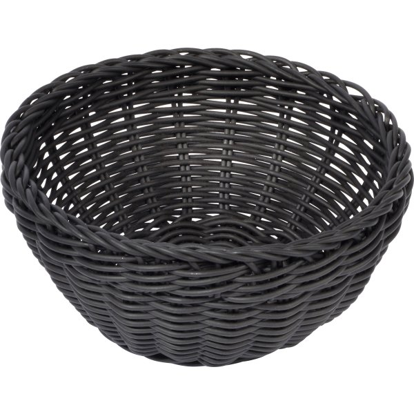APS Brödkorg, PP, svart, Ø20cm