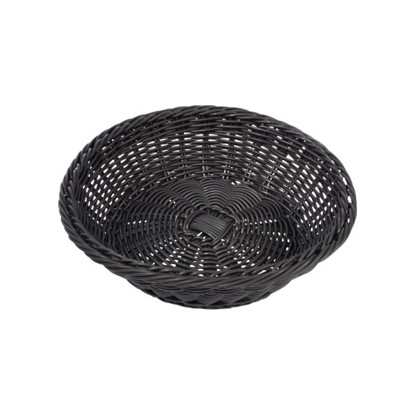 APS Brödkorg, PP, svart, Ø29cm