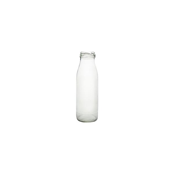 Bauer Mjölkflaska utan skruvkork, glas, 0,5L