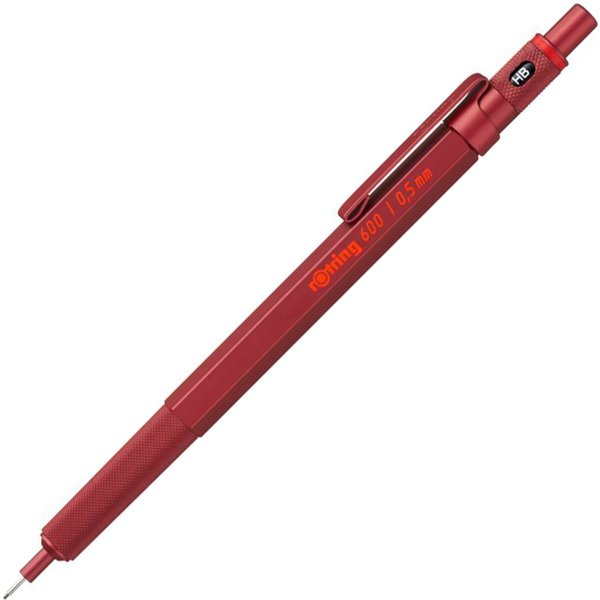 Rotring 600 Stiftpenna, 0,5 mm, Röd