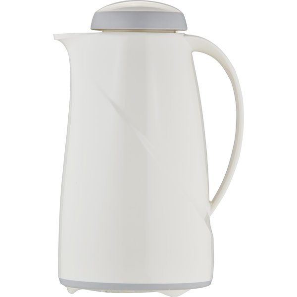 Helios Wave termoskanna med vridlock, 1L, vit