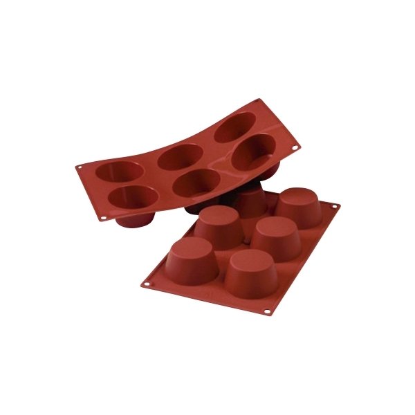 Silikomart Bakform muffin 6 st, Ø6,9cm, 10cl