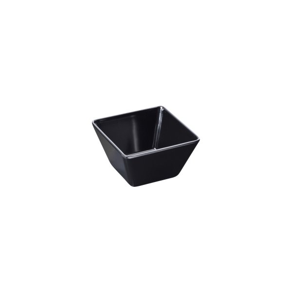 Buffet-Line Skål, melamin, 13x13x7cm, svart