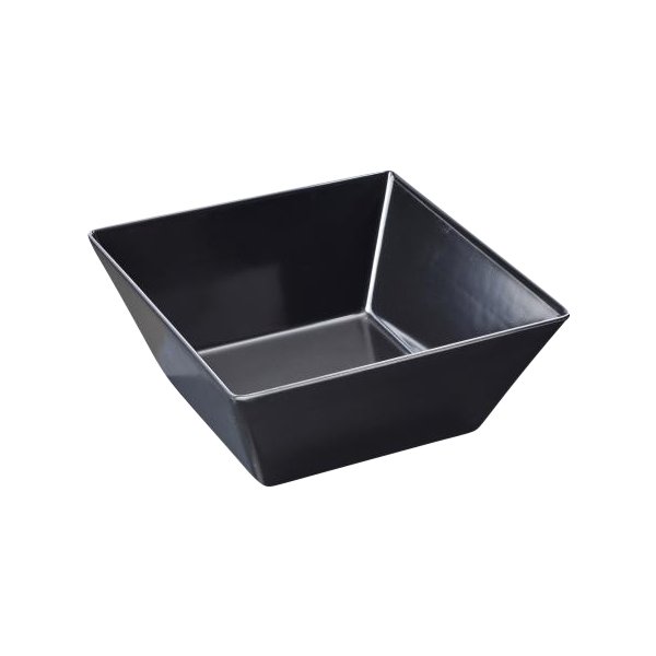Buffet-Line Skål, melamin, 24x24x10cm, svart