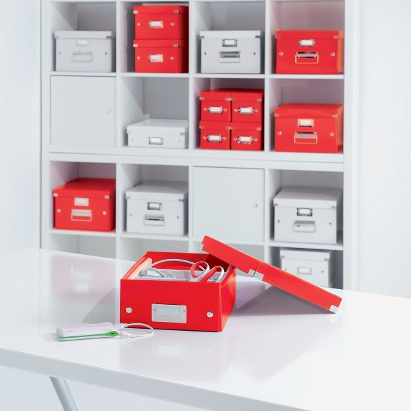 Leitz Click & Store Förvaringslåda, Medium, röd