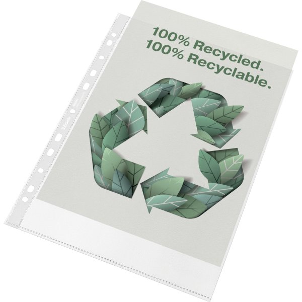 Esselte Recycle Ficka, A4, Topp, 70my, 20 st.