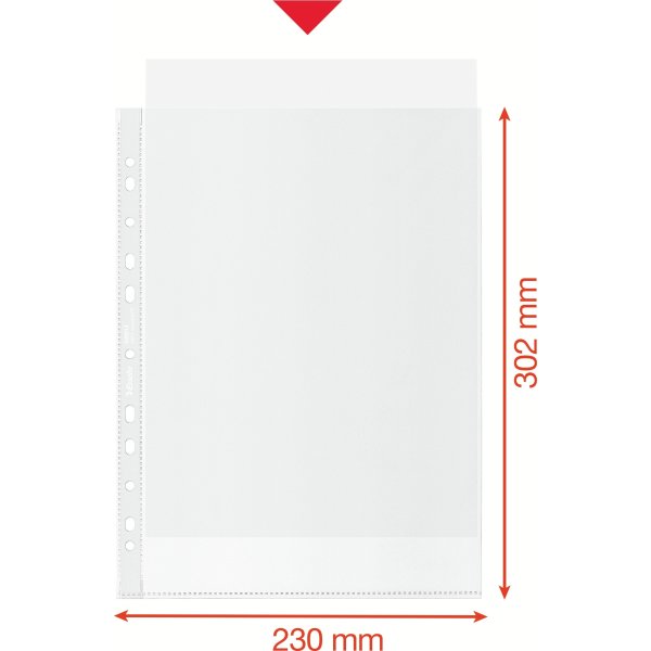 Esselte Recycle Ficka, A4, Topp, 70my, 20 st.