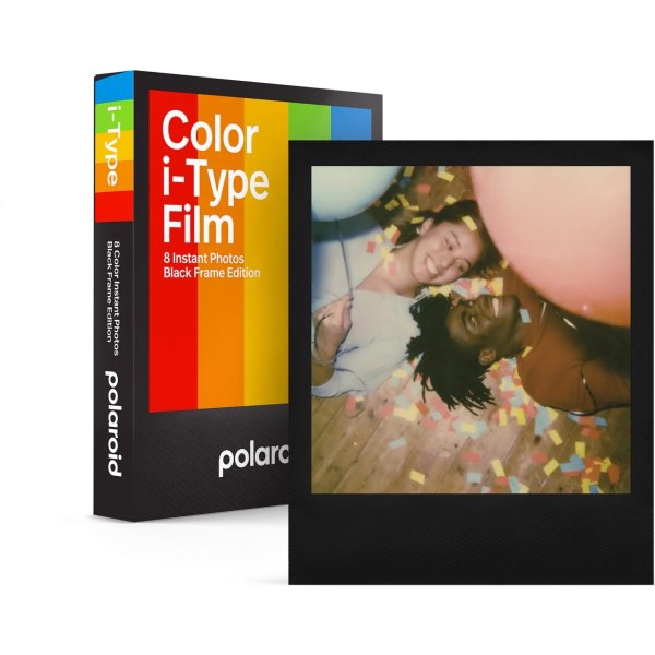 Polaroid i-Type färgfilm, 1 pack, svart ram