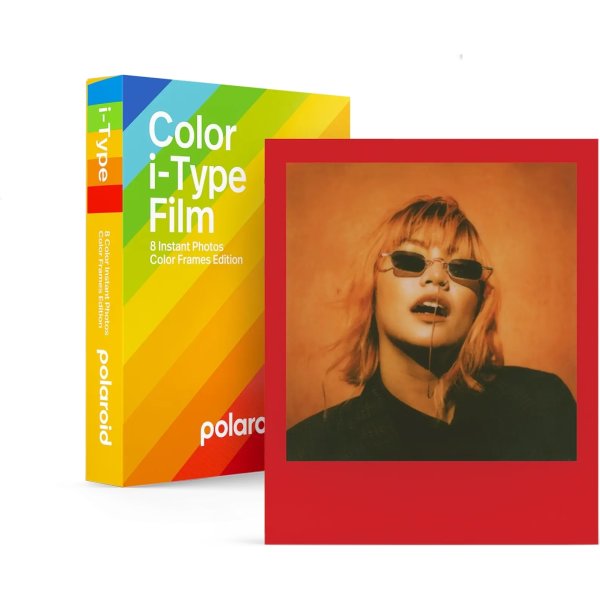 Polaroid i-Type färgfilm, 1 pk, färgad ram